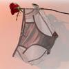 Braguitas de Encaje Pure Desire Girl Satén Francés Corazón Mariposa Algodón Perla Sexy Transpirables en la Entrepierna para Mujer