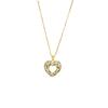 Nuevo Collar de Oro de Arena Vietnamita Chapado en Oro de 18K, Elegante Diseño con Pendientes de Corazón de Circonita, Joyería Simple y Duradera