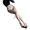 Meia-calça Sicilia 0.01d Alta Densidade Cor Preto Aurora Renda Sexy Transparente Meias Brilhantes para Mulheres