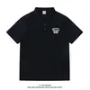 Nova Camisa Polo Masculina de Verão Manga Curta Ins Marca Tendência Camiseta Simples Masculina Estilo Hong Kong Solta Roupa Masculina Gola Polo Top Tendência