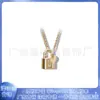 Pandora s925 chapado en plata cuproníquel collar con llave candado amor eterno DIY cadena básica para clavícula alta mujer