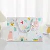 Fábrica en stock Explosivo Lujo Ligero Cinta Verde Regalo de Acompañamiento Bolso de Mano Caja de Dulces Almacenamiento Bolsa de Embalaje de Regalo Portátil