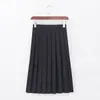 Exportación transfronteriza de uniforme escolar negro para mujer, estilo básico clásico, traje de marinero JK japonés, conjunto de falda corta preppy