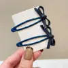 Estilo Coreano Otoño e Invierno 2025 Nuevo Sencillo Versátil Color Sólido Pinza para el Cabello de Lazo Pinza Lateral Pinza Lateral para el Flequillo Pinza para el Cabello