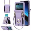 Funda para Teléfono Móvil Adecuada para Moto Razr 70 Ultra Razr60 Anillo Correa Elástica Cordón Cruzado Funda Protectora