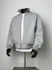 Estilo de Diseño Otoño e Invierno Unisex Manga Larga Cuello Alto Simple Versátil Cierre de Cremallera Chaqueta Sudadera Top de Moda