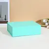 Caja plegable de una pieza con tapa abatible transfronteriza, Caja rígida de cartón magnética, Caja plegable para embalaje de regalo, Mayorista fabricante de joyería