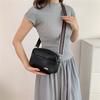 Bolso casual para mujer estilo coreano patrón de lichi simple bolso para cámara 2024 Nuevo correa ancha para el hombro hombro cruzado niña viajera pequeño