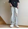 Pantalones versátiles nuevos de verano estilo perezoso para hombre, simples, moda Harajuku, moda urbana, jeans populares para el día a día, de tiro medio