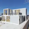 Casa Móvil Contenedor Casa Residencial Color Acero Integrada Oficina Personalizada Montaje Sencillo Casa de Tablero Movible Desmontable