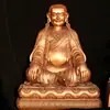 Taller Jinmanfu Estatua Cobre Puro Marbami Larabangpo Estatua de Buda Adorno de Cobre Morado