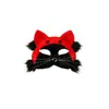 Máscara facial de peluche de gato para Halloween, máscara de Catwoman, disfraz de zorro animal para cosplay, maquillaje de fiesta, accesorio de mascarada