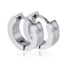 Pendientes Dobles Esféricos Retro Nuevos para Mujer Pendiente Transfronterizo Europeo y Americano No Descolorante Acero Inoxidable Nicho Hebilla de Oreja Simple