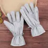 Guantes de Lavavajillas de Alambre Plateado, Extendido y Engrosado, Protección Impermeable para Manos, No Dañino para Ollas, Esponja de Acero para Ollas, Guantes Especiales para Lavavajillas
