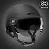 Casco eléctrico para coche certificado 3c para hombre y mujer, motocicleta, verano, coche a batería, medio casco para montar, casco universal para cuatro estaciones