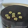 Base de Flor de Estrella de Cinco Puntas Dorada, Accesorios Colgantes de Pulsera con Base de Flor de Cinco Pétalos, Piezas de Accesorios DIY