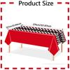 Suministros para Fiesta Temática de Carreras de Amazon Mantel a Cuadros Blancos y Negros para Mesa de Fiesta Decoración de Fiesta Mantel Desechable Mantel de PE