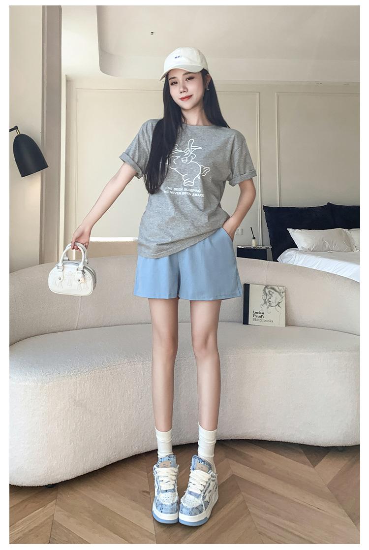 孕妇短裤夏季外穿低腰阔腿裤女夏天薄款怀孕期裤子夏装