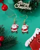 Serie de Aretes Navideños Personalizados Transfronterizos Gorros Navideños, Puntos de Reno, Árboles de Navidad, Hombrecitos de Jengibre y Otros Aretes al por Mayor