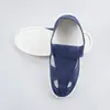 Zapatos antiestáticos de fabricante Suela de PU lona zapatos de cuatro agujeros zapatos protectores transpirables Zapatos limpios sin polvo SPU zapatos a prueba de polvo