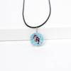 Colar de flores secas da Amazon de venda quente transfronteiriça Lace Flower Gestars Glass Ball Plant Specimen Eternal Flower Necklace