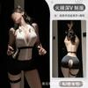 Lencería Sexy Transparente de Escote Profundo, Uniforme Juguetón, Pijama Qqny de Deseo Puro con Abertura en la Entrepierna