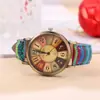 Reloj bohemio hippie de color creativo transfronterizo reloj vintage correa de color accesorios étnicos al por mayor