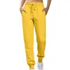 Calças Esportivas Femininas para Exportação, Calças Jogger de Lã Outono e Inverno, Calças Longas para Corrida, Calças da Moda com Cintura Elástica Slim-Fit Venda por Atacado