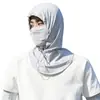 Máscara Solar de Seda de Gelo Masculina Máscara Facial Completa UV Equipamento de Cabeça para Ciclismo ao Ar Livre no Verão Chapéu de Proteção para o Pescoço Rosto Gini