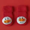 Calcetines Rojos Gruesos Cálidos para Bebés Recién Nacidos Niños y Niñas Bebés Niños Algodón Peinado Otoño e Invierno con Forro Polar