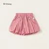 Ropa para Niños Bangxuan Pantalones para Niñas Rosa Fresa Pañal de Bebé Verano Delgado Holgado Niño Pequeño Casual Falda Pantalón