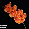 9 orquídeas Phalaenopsis artificiales, decoración de alta gama para el hogar, hotel, bodas y accesorios para fotografía
