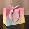 Sacolas de Presente de Ano Novo Transfronteiriças, Sacolas Tote de Macaron, Sacolas de Embalagem de Aniversário, Fitas para Entrega, Sacolas de Presente Universais Prontas
