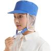 Gorra de trabajo para fábrica de alimentos taller protección laboral gorra antipolvo gorra para alimentos sanitaria transpirable de red blanca gorra artificial para trabajadora