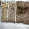Novo Conjunto de Luxo Pelo de Coelho Seto Pelúcia Bicolor Pelo de Coelho Rex Tingido Ponto Desbotado Pequeno Pelo Couro Sintético Tecido para Sapato e Chapéu