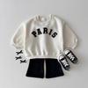 Ropa para Bebés y Niños Pequeños Sudadera Casual Rayada con Letras Estilos Primavera y Otoño para Niños y Niñas Unisex Tops Versátiles Modernos