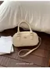 Bolsa de Bowling Vintage de Nicho de Luxo para Mulheres, Novo Modelo Verão 2026, Adequada para o Trabalho e para o Dia a Dia, Bolsa Pequena Quadrada Transversal
