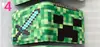 Carteira Dobrável Curta do Jogo Minecraft Steve Creeper Personalizada Criativa em Couro PU Carteira Masculina e Feminina