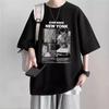 Camiseta de verano de manga corta para hombre, traje de rufián guapo, camiseta a juego con jeans modernos, ropa de moda para hombre, conjunto de dos piezas
