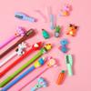 Set de Plumas de Silicona de Dibujos Animados Linda Tapa de Lápiz de Animal Cactus Estudiantes de Primaria Navideño Amor Cubierta de Goma Suave para Bolígrafo