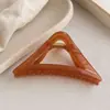 Pinza para el pelo de color café oscuro para mujer, pinza para el pelo exquisita de alta gama, nuevo clip de tiburón grande 2026, para la parte trasera de la cabeza con mucho pelo, tarjeta para el pelo