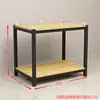 Estantería de cabecera de supermercado mesa promocional para bebidas lácteas estantería de acero y madera estante grueso caja de regalo artículos de tocador estante de piso