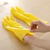 Guantes para Lavar Platos con Forro de Felpa para Limpieza del Hogar, Caucho Duradero, Extra Largos y Gruesos, Impermeables, Adecuados para Mujeres para Lavar Platos y Ropa