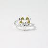 Moda Sencillo Estilo Coreano Ciervo Joven Alce Anillo Abierto Ciervo Sika Anillo Joyería de Anillo Regalo de Navidad