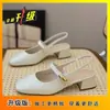 Sandalias Elegantes para el Trabajo con Tacón Grueso y Plataforma, Punta Cuadrada para Mujer, Nuevo Estilo Primavera/Verano 2026, Hace que los Pies Parezcan Más Pequeños, Zapatos de Exterior sin Cordones