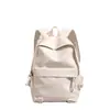 Mochila para estudiantes de secundaria y preparatoria, simple y versátil, nueva mochila casual de color sólido estilo japonés para estudiantes universitarios