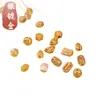 Plata de Ley S925 Chapada con Cuentas Espaciadoras de Oro Puro de 24K, Piezas Espaciadoras, Accesorios para Pulseras DIY, Accesorios de Cuentas Hechos a Mano Estilo Chino Retro