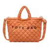 Bolsa Tote Acolchada Fresca y Suave al Tacto de Nube para Mujer, Bolso Cruzado Elegante para el Trabajo, Bolso Versátil