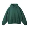 Nova Jaqueta Moletom com Capuz Cor Sólida Tendência Ombro Caído Forrada com Fleece Solta para Outono e Inverno para Homens e Mulheres em Estoque Atacado