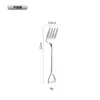 Vajilla de acero inoxidable 304 grado alimenticio pala cuchara cuchara alto valor de color ensalada de frutas pastel postre helado